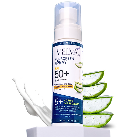 Velva Sunscreen Spray SPF 50 for Lightweight Sun Protection